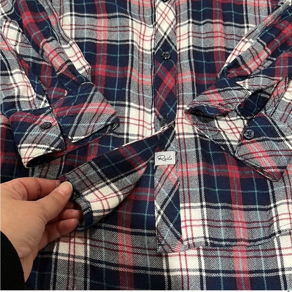 RAILS Hunter long sleeve plaid shirt Malia Tate Teenwolf Sz S - Picture 14 of 15